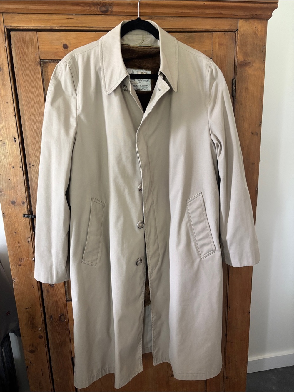 London Fog Beige Men's Trench Coat
